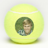 Aangepaste tennisspeler foto gepersonaliseerde spo tennisballen (Achterkant)