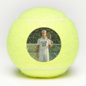 Aangepaste tennisspeler foto & naam bal (Voorkant)