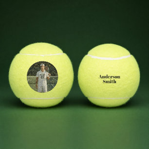 Aangepaste tennisspeler foto & naam bal
