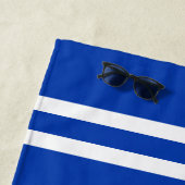 Aangepaste tennisstrandhanddoek met doorgesneden l strandlaken (In situ)