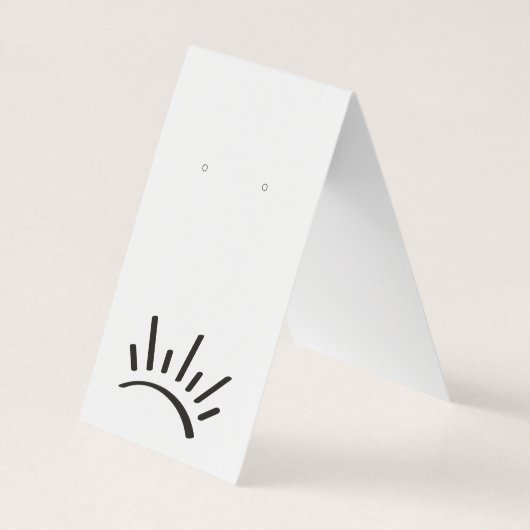 Aangepaste 'Tent Fold DIY Punch' die Display Kaart Visitekaartje (Achterkant)