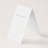 Aangepaste 'Tent Fold DIY Punch' die Display Kaart Visitekaartje (Voorkant)
