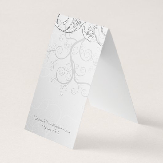 Aangepaste 'Tent Fold DIY Punch' die Display Kaart Visitekaartje (Achterkant)