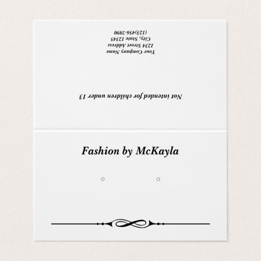 Aangepaste Tent-voudige klassieke Kaarten voor het (Buitenkant ongevouwen)