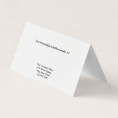 Aangepaste Tent-voudige klassieke Kaarten voor het (Achterkant)