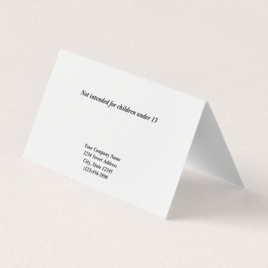 Aangepaste Tent-voudige klassieke Kaarten voor het (Achterkant)