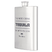 Aangepaste TEQUILA-monogram kolf Heupfles (Links)