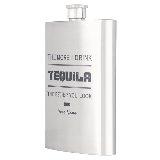 Aangepaste TEQUILA-monogram kolf Heupfles (Links)