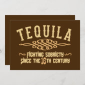 aangepaste TEQUILA-uitnodiging Kaart (Voorkant / Achterkant)
