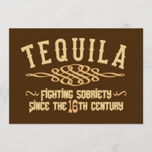 aangepaste TEQUILA-uitnodiging Kaart