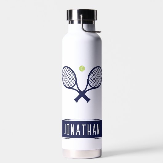 Aangepaste terminis voor aangepaste tennissennaam waterfles (Links)