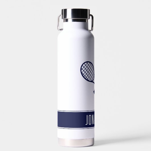 Aangepaste terminis voor aangepaste tennissennaam waterfles (Voorkant)