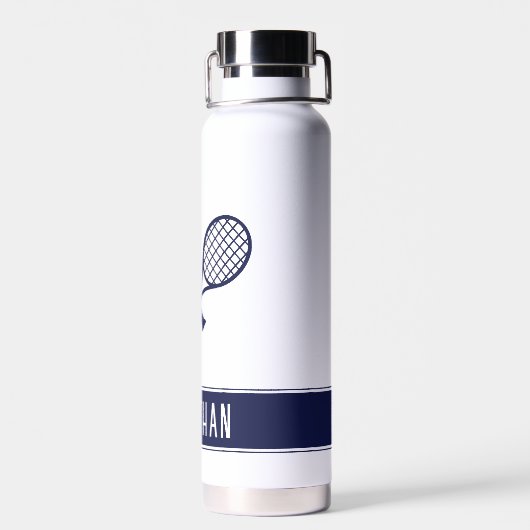 Aangepaste terminis voor aangepaste tennissennaam waterfles (Achterkant)
