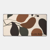 Aangepaste Terra Cotta Abstracte Silhouet Boho Bureaumat (Voorkant)