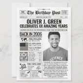 Aangepaste Terug in 2006 Krant Verjaardag Kaart, T Feestdagenkaart (Voorkant)