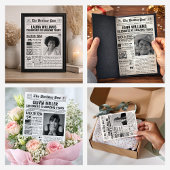 Aangepaste Terug in 2007 Krant Verjaardag Kaart, T Feestdagenkaart