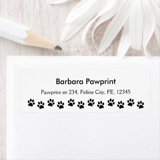 Aangepaste terugzendadreslabels plakken Afdrukken Etiket (Insitu)