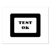 Aangepaste Test OK-tekst voor verpakkingsgebruik A Rubberstempel (Afrduk)