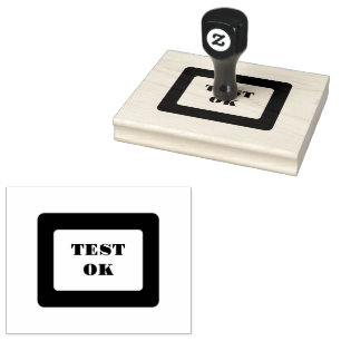 Aangepaste Test OK-tekst voor verpakkingsgebruik A Rubberstempel