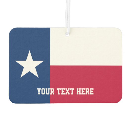 Aangepaste Texaanse vlag auto luchtverfrisser voor (Achterkant)