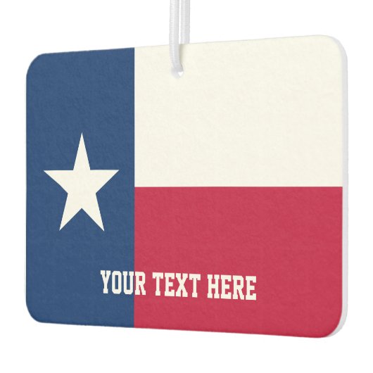 Aangepaste Texaanse vlag auto luchtverfrisser voor (Links)