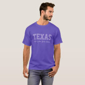 aangepaste TEXAS-tekstkleding T-shirt (Voorkant volledig)