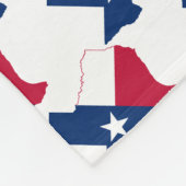 Aangepaste TEXAS-VLAG Fleece Deken (Hoek)