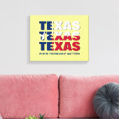 Aangepaste TEXAS-vriendschapskwesties Canvas Afdruk (Insitu (Woonkamer))