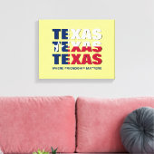 Aangepaste TEXAS-vriendschapskwesties Canvas Afdruk (Insitu (Woonkamer))