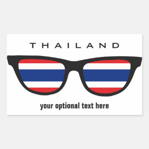 aangepaste Thai Shades-stickers Rechthoekige Sticker
