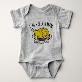 Aangepaste Thanksgiving Baby Ik ben een Man-outfit Romper