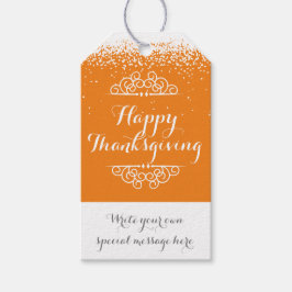 Aangepaste Thanksgiving Cadeaulabel