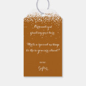 Aangepaste Thanksgiving Cadeaulabel (Achterkant)