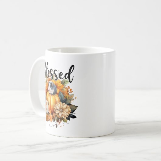 Aangepaste Thanksgiving cavia koffie mok (Voorkant links)