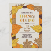 Aangepaste Thanksgiving Diner Gepersonaliseerde He Kaart (Voorkant / Achterkant)