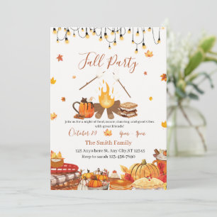 Aangepaste Thanksgiving-dinerfeest  Kaart