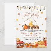 Aangepaste Thanksgiving-dinerfeest Kaart (Voorkant / Achterkant)