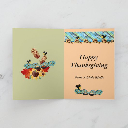 Aangepaste Thanksgiving fotokaarten Feestdagen Kaart (Binnen)