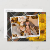 Aangepaste Thanksgiving groet op Plaid vakantie Ka Briefkaart (Voorkant / Achterkant)