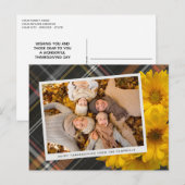 Aangepaste Thanksgiving groet op Plaid vakantie Ka Briefkaart (Voorkant / Achterkant)