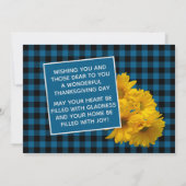 Aangepaste Thanksgiving groet op Plaid vakantie Ka Feestdagenkaart (Achterkant)