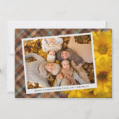 Aangepaste Thanksgiving groet op Plaid vakantie Ka Feestdagenkaart (Voorkant)