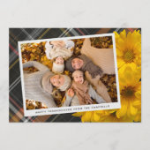 Aangepaste Thanksgiving groet op Plaid vakantie Ka Feestdagenkaart (Voorkant)