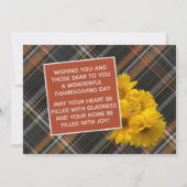 Aangepaste Thanksgiving groet op Plaid vakantie Ka Feestdagenkaart (Achterkant)
