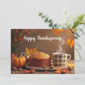 Aangepaste Thanksgiving Groeten Kaart (Staand voorkant)