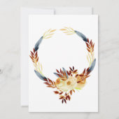 Aangepaste Thanksgiving Herfstbladeren Vakantiekaa Save The Date (Achterkant)