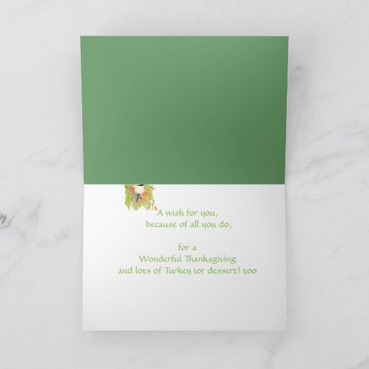 Aangepaste Thanksgiving Humor najaar dochter Feestdagen Kaart (Binnen)