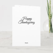 Aangepaste Thanksgiving Kaart (Achterkant)