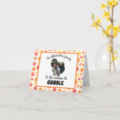 Aangepaste thanksgiving kalkoen foto seizoen om te kaart (Gele Bloem)