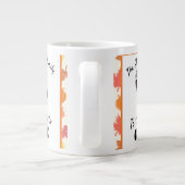 Aangepaste Thanksgiving kalkoenfotoseizoen om te k Grote Koffiekop (Achterkant)